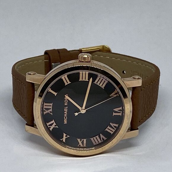 Michael Kors Norie MK3585 Women's Brown Leather Analog Dial Quartz Watch OP741 - Picture 7 of 12